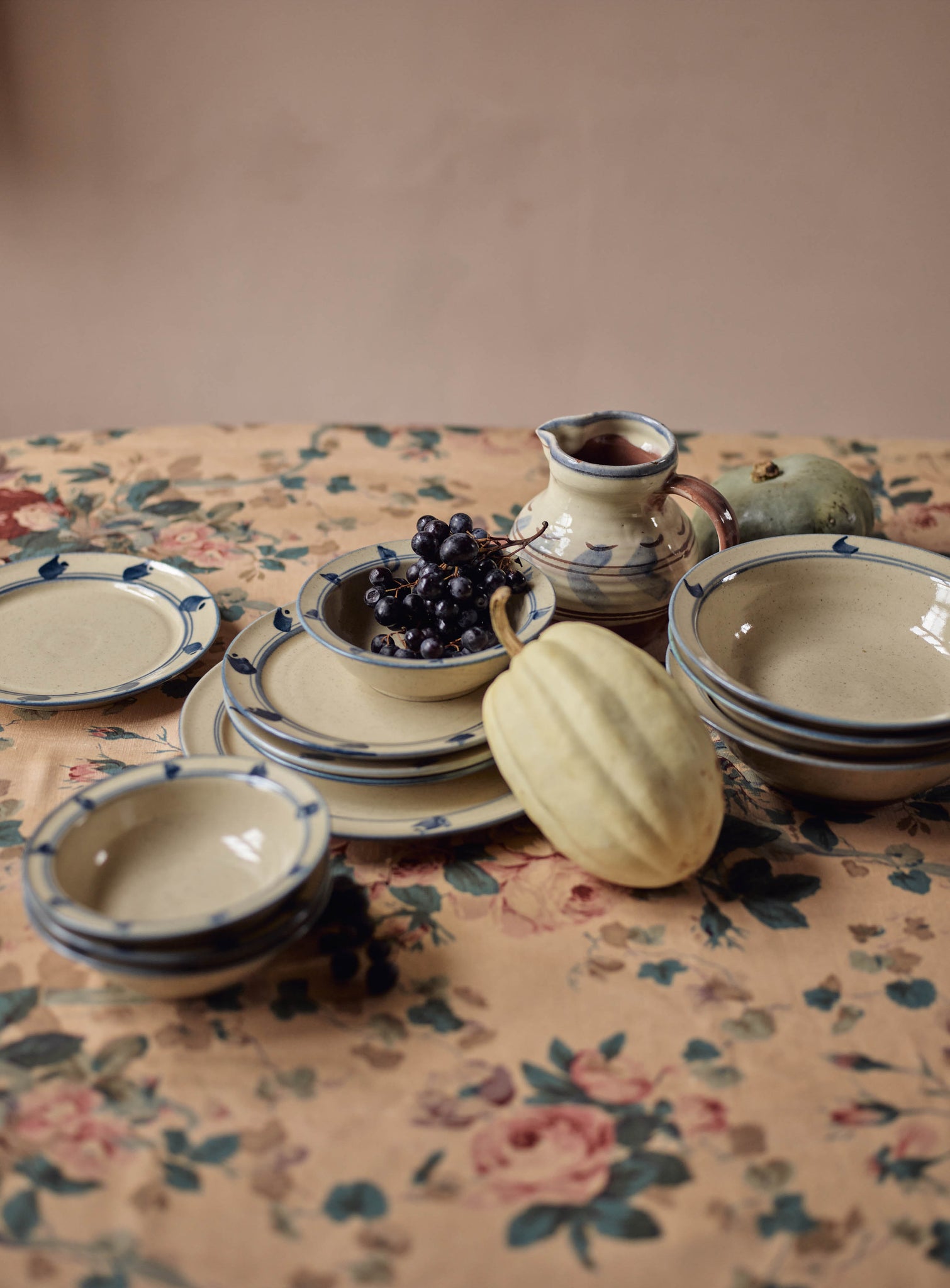 Inky Painted Dinner Plate