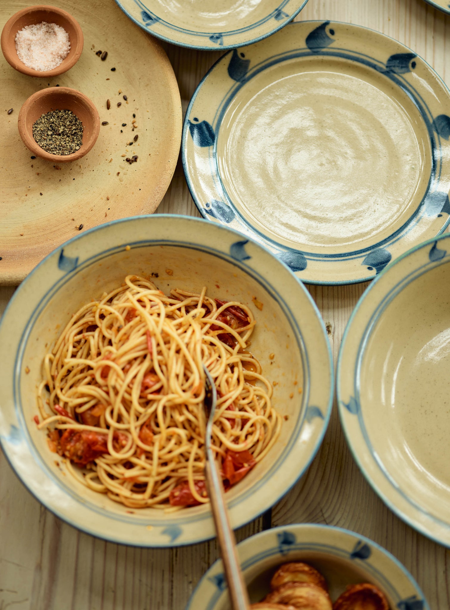 Inky Painted Pasta Bowl