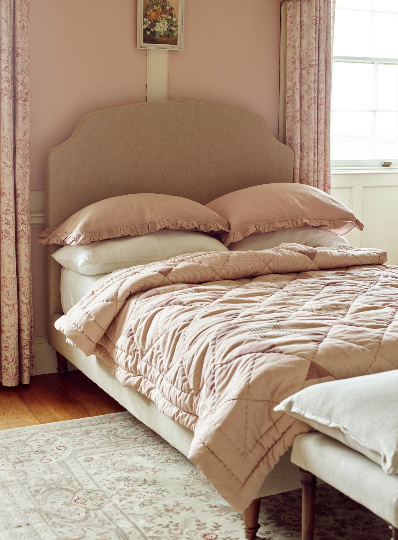 Sloane Bed, Leaden Grey Linen