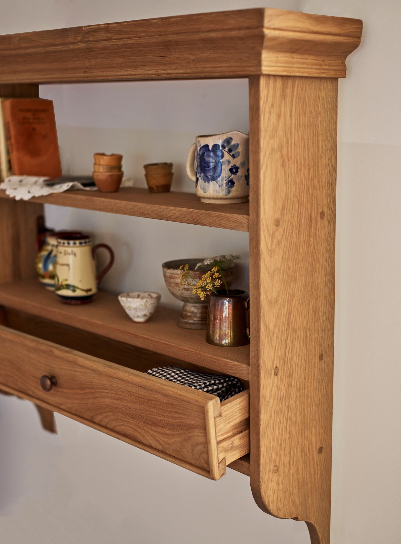 Stanton Oak Wall Shelf