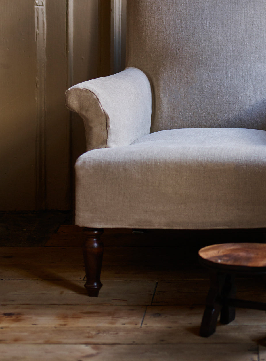 Wilford Armchair, Rust Linen