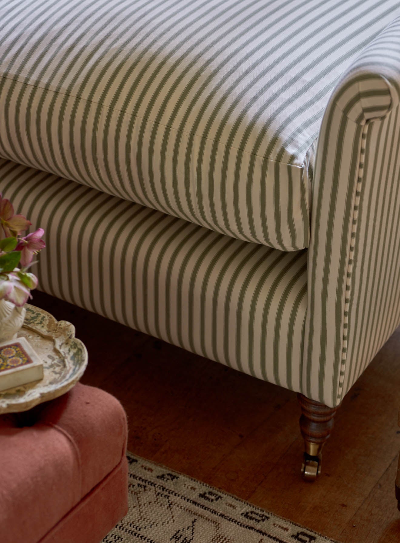 Elbert Sofa, Sage Stripe