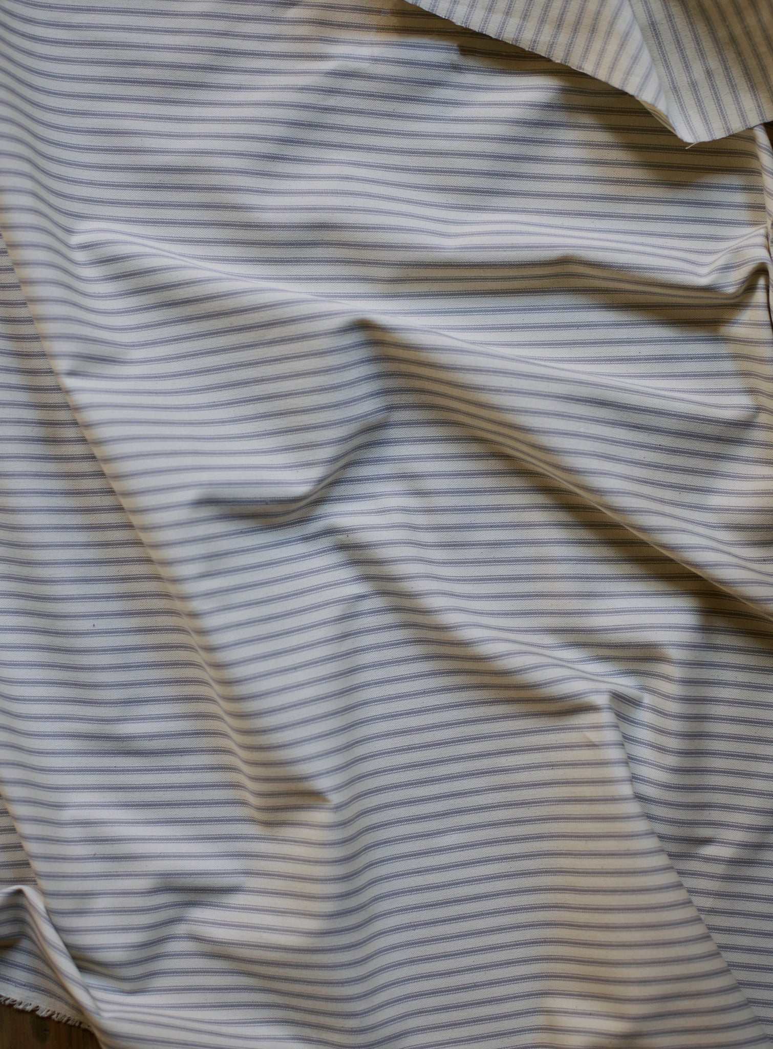 Warren Loose Cover Armchair, Grey Ticking Stripe