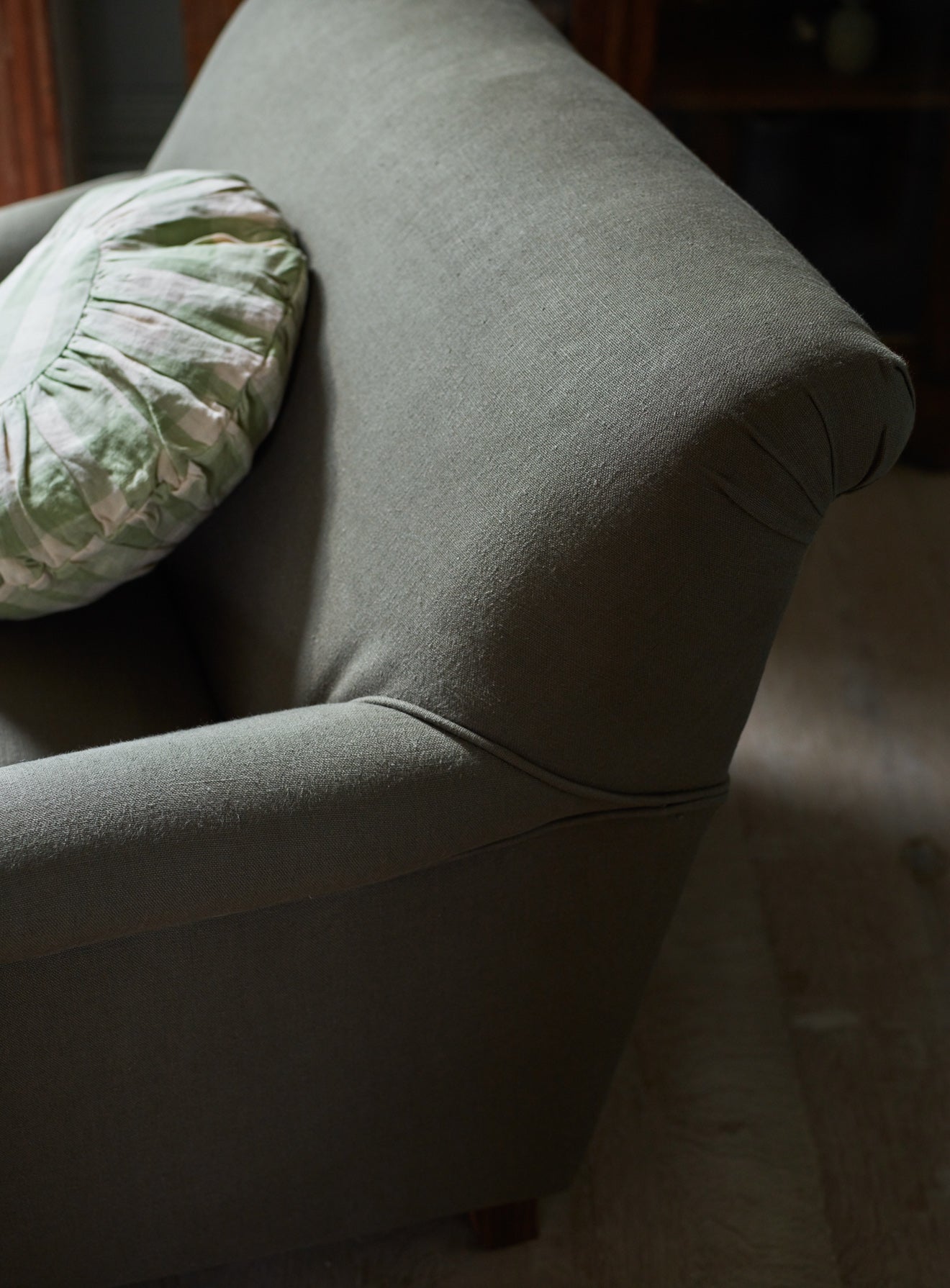 Remy Armchair, Sage Velvet