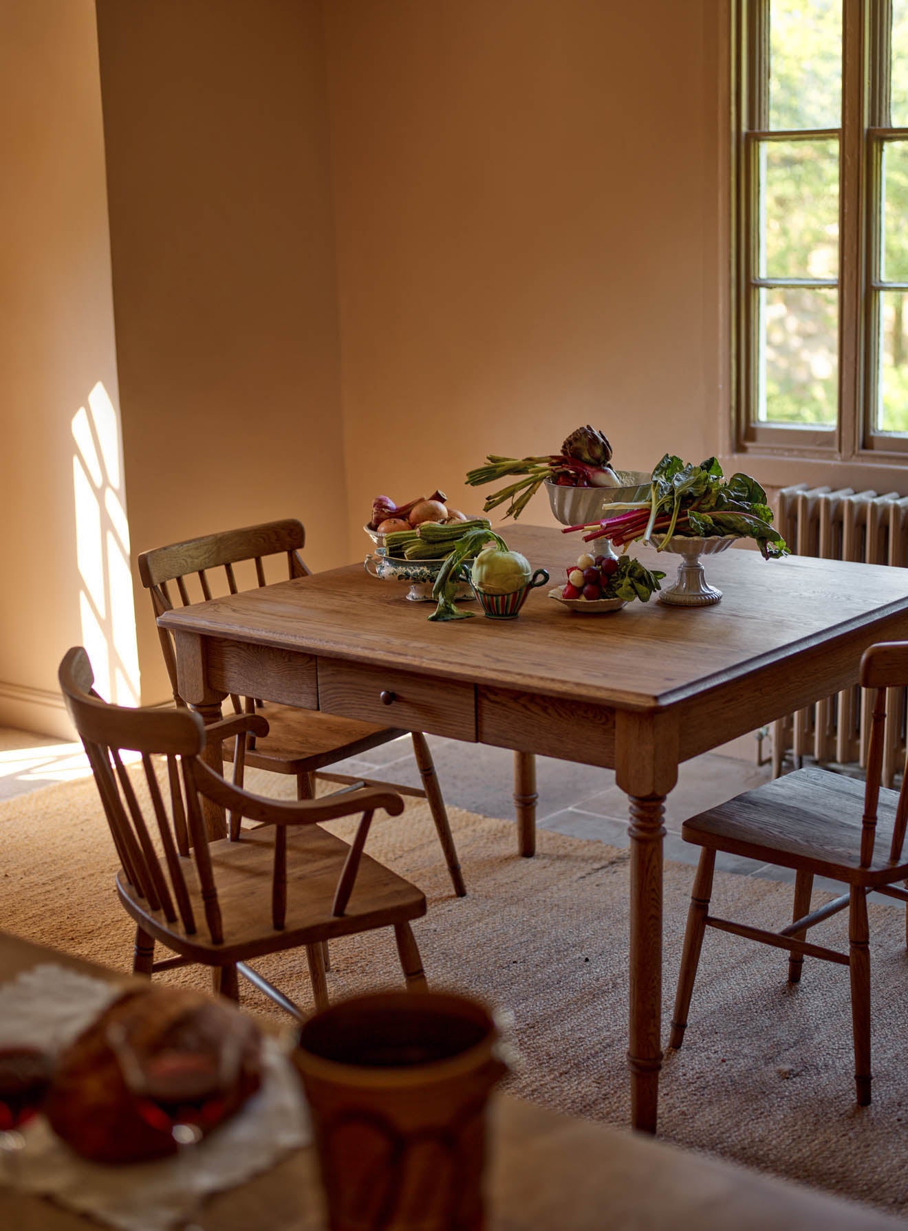 Stanton Oak Dining Table, Square