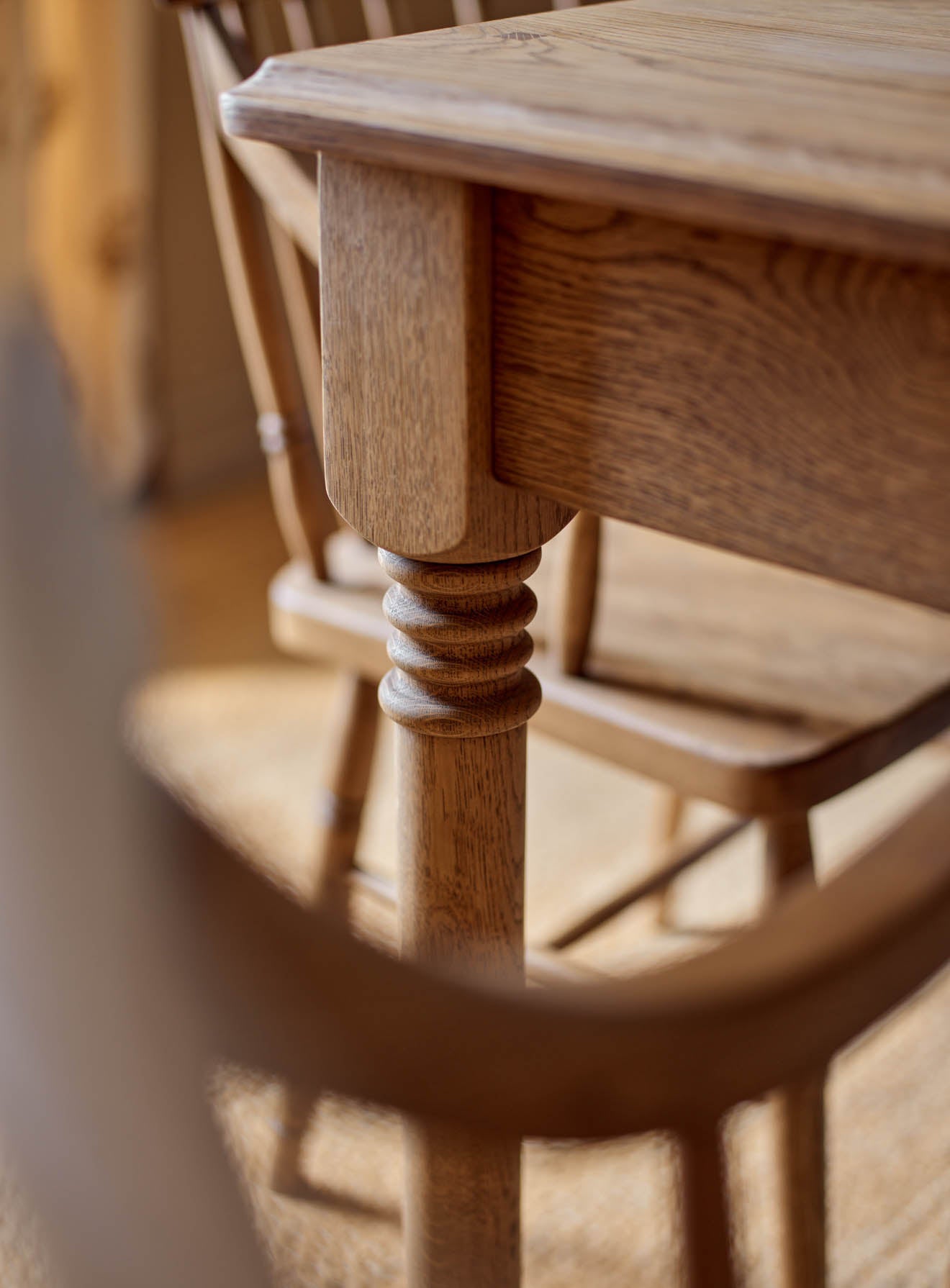 Stanton Oak Dining Table, Square