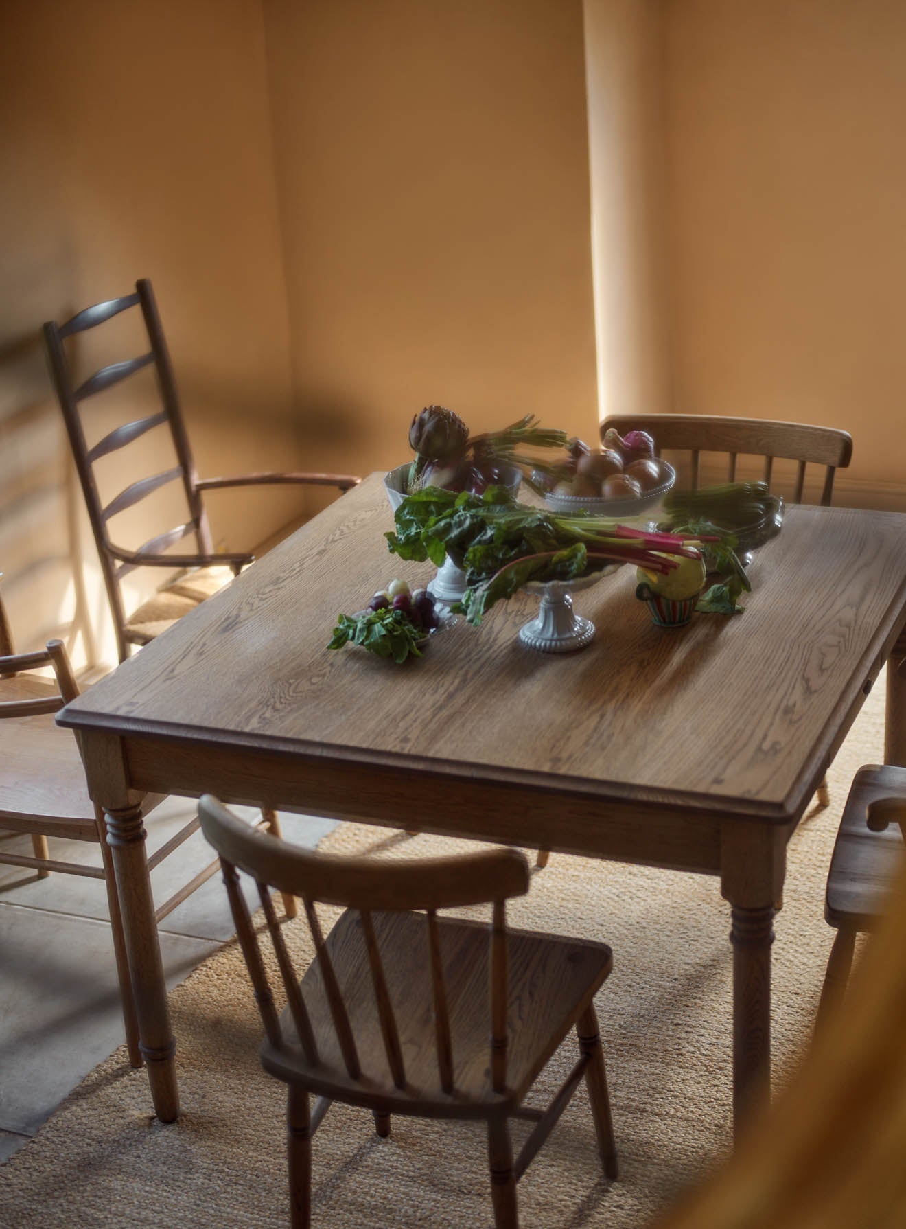 Stanton Oak Dining Table, Square