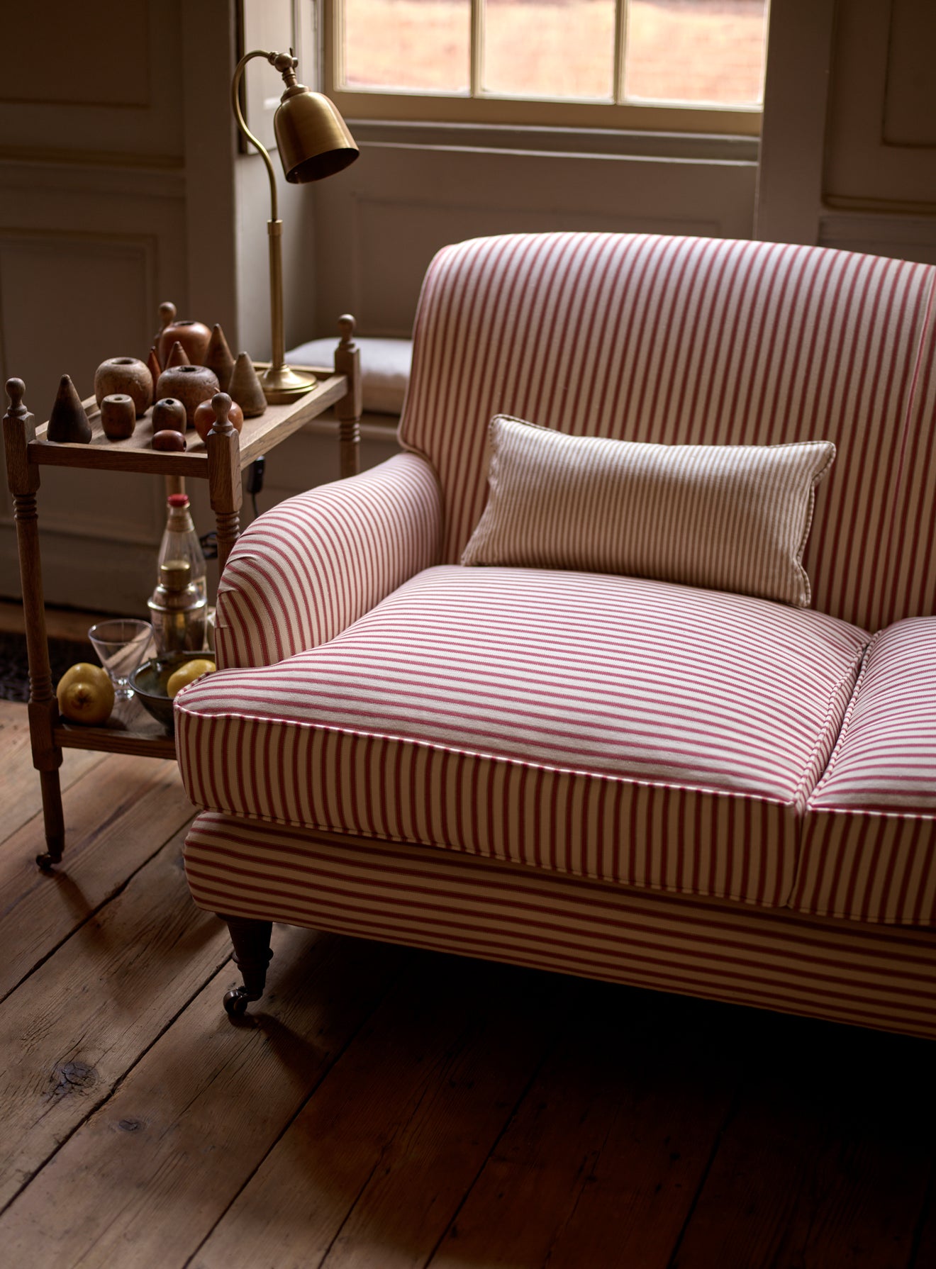 Abington Sofa, Two Seater, Rust Linen