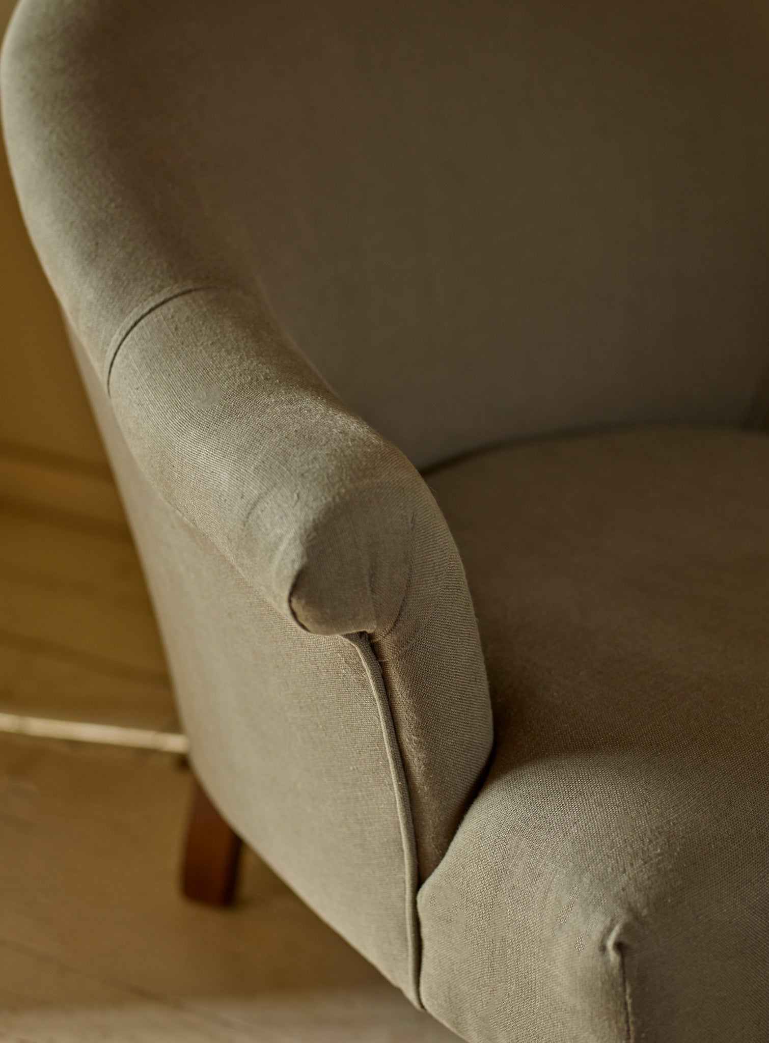 Clandon Armchair, Flax Linen