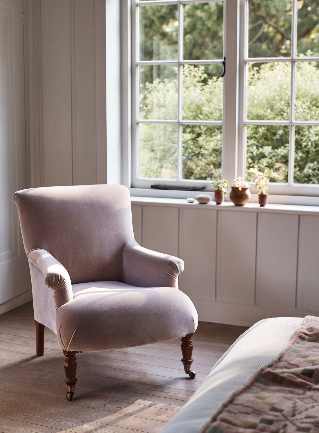 Finley Armchair, Clover Velvet