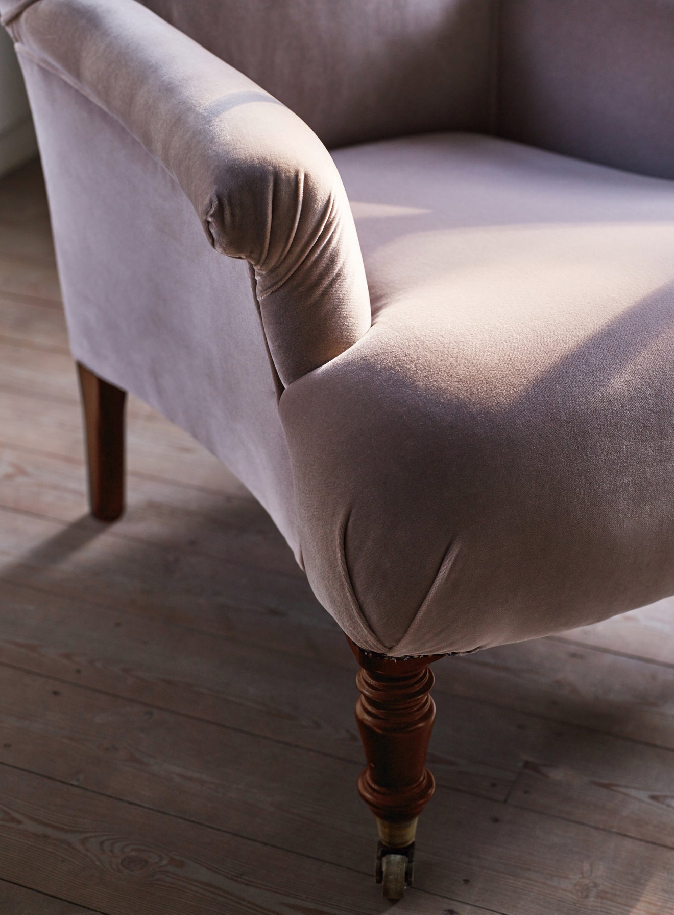 Finley Armchair, Clover Velvet