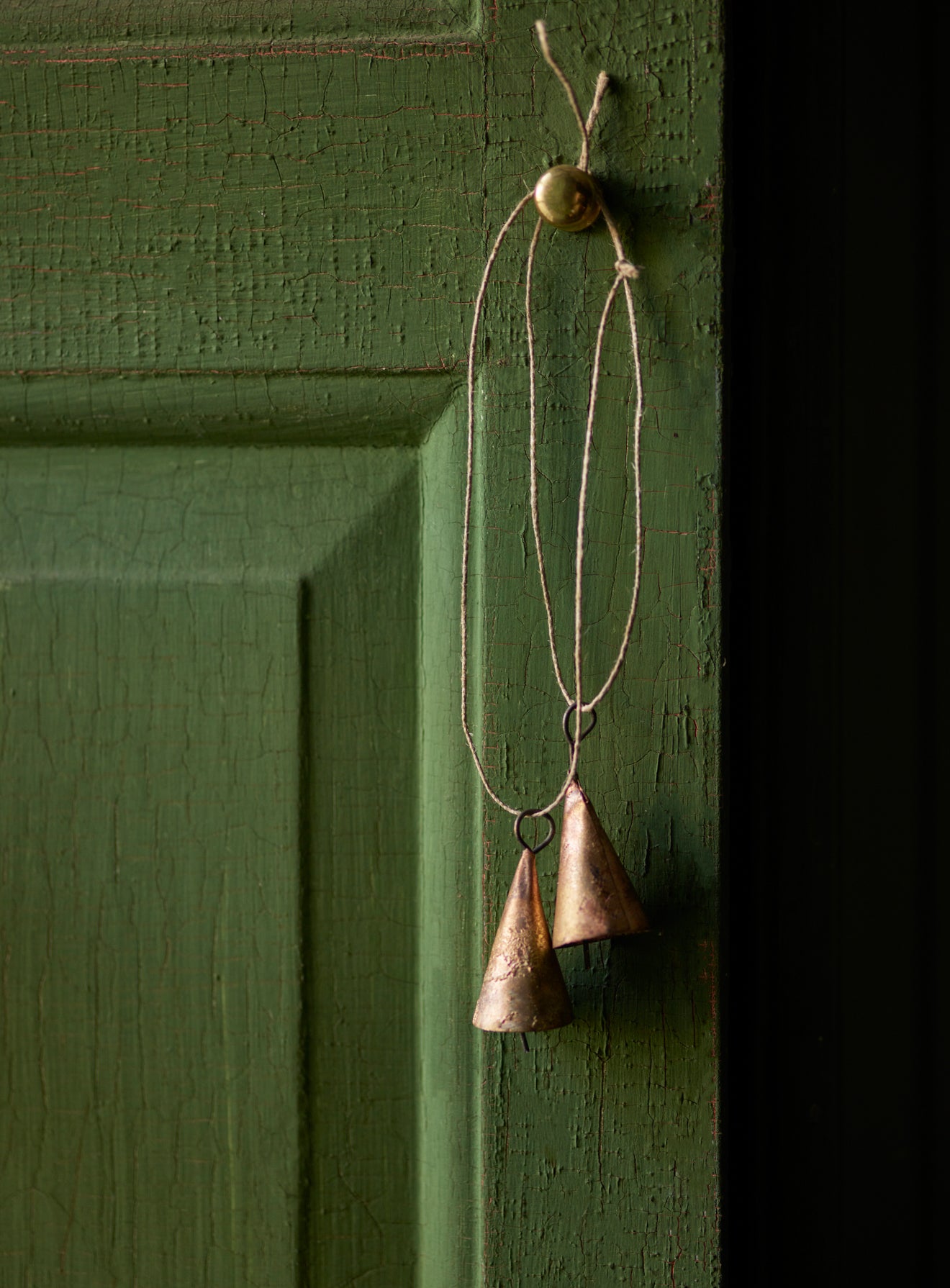 Rustic Bell Decoration, Set of Six